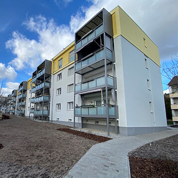 WBG-Zirndorf-weinleithe-2-Neubau Wohnung mieten kaufen Wohnaus mit Balkonen